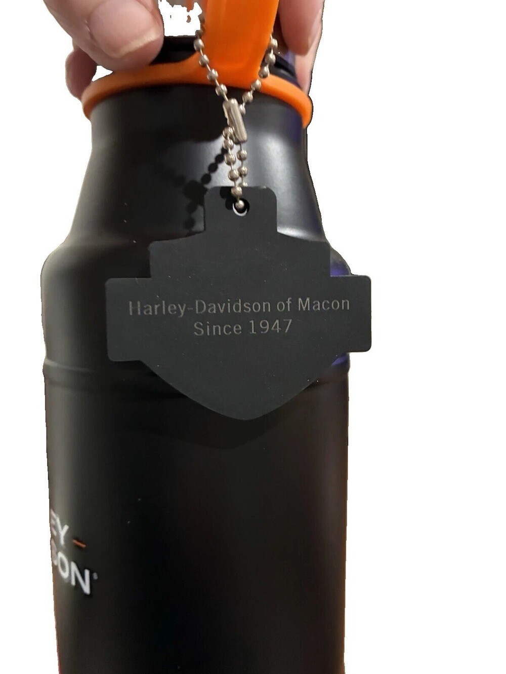 Harley-Davidson Insulated Black Stainless Steel Water Bottle Screw Lid 24oz - Picture 3 of 4